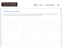 Tablet Screenshot of pjspromotions.com